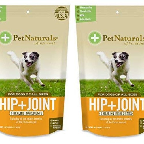 Pet Naturals 2 Pack of Hip and Joint Chews for Dogs, 60 Count eac...
