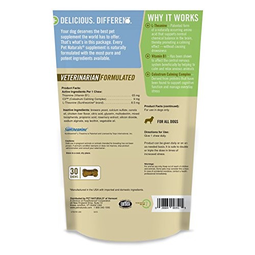Pet Naturals - Calming for Dogs, Natural Behavior Support for Str...