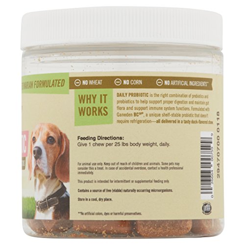 Pet Naturals Daily Probiotic for Dogs of Vermont 70 Chewable