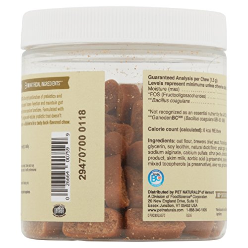 Pet Naturals Daily Probiotic for Dogs of Vermont 70 Chewable