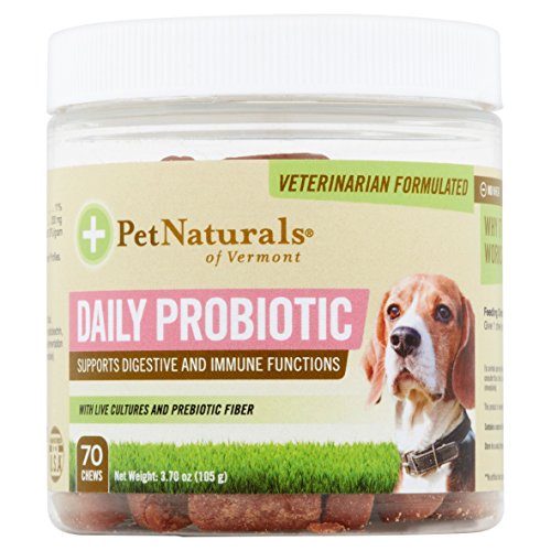 Pet Naturals Daily Probiotic for Dogs of Vermont 70 Chewable