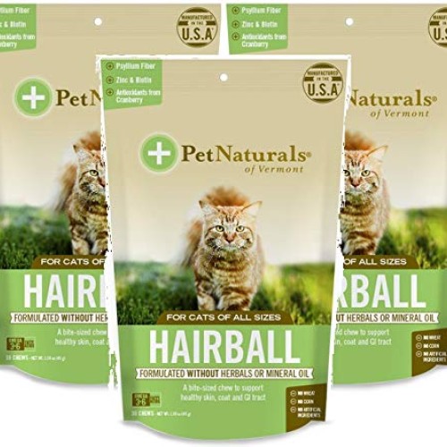 Pet Naturals Hairball Supplement for Cats 3 Pack