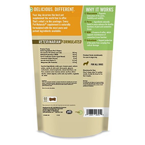 Pet Naturals - Hip + Joint for Dogs, Daily Joint Support Suppleme...