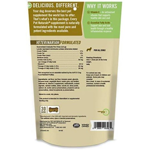 Pet Naturals of Vermont 3 Pack of Skin + Coat for Dogs, Skin and ...