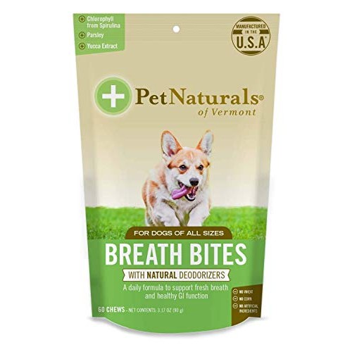 Pet Naturals of Vermont Breath Bites for Dogs 60 Chews 3.17oz