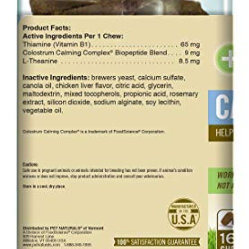 Pet Naturals of Vermont - Calming, Behavioral Support Supplement ...