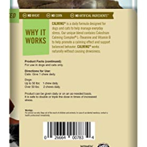 Pet Naturals of Vermont - Calming, Behavioral Support Supplement ...