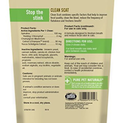 Pet Naturals of Vermont - Clean Scat, Digestive Support and Litte...
