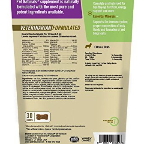 Pet Naturals of Vermont - Daily Multi for Dogs, Everyday Multivit...
