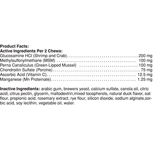 Pet Naturals of Vermont - Hip + Joint for Dogs and Cats, 160 Bite...