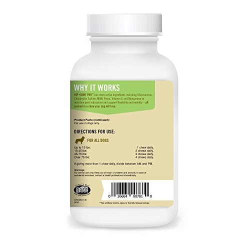 Pet Naturals of Vermont - Hip + Joint PRO, Daily Hip and Joint Su...