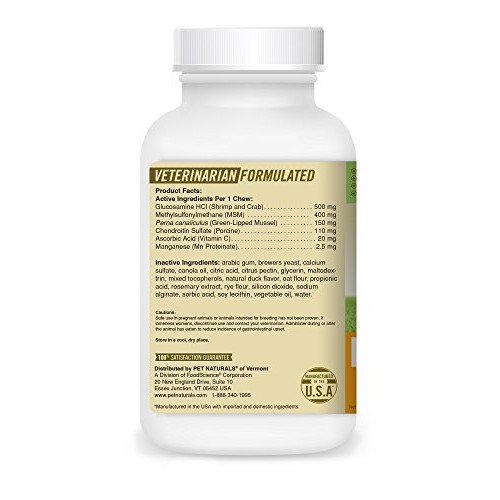 Pet Naturals of Vermont - Hip + Joint PRO, Daily Hip and Joint Su...