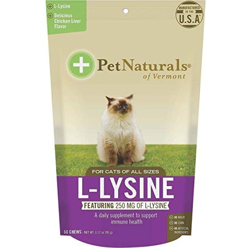 Pet Naturals of Vermont L-Lysine Cat Chews Pack of 2 with Chick...