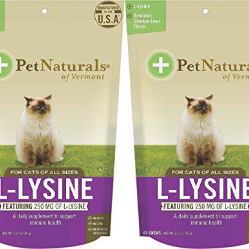 Pet Naturals of Vermont L-Lysine Cat Chews Pack of 2 with Chick...