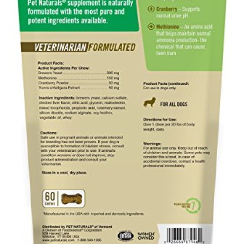 Pet Naturals of Vermont - Lawn Aid, Urine Balance Supplement for ...