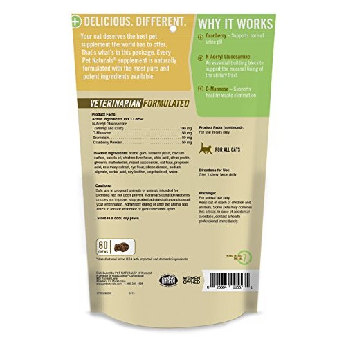 Pet Naturals of Vermont - UT Support for Cats, Urinary Tract Supp...