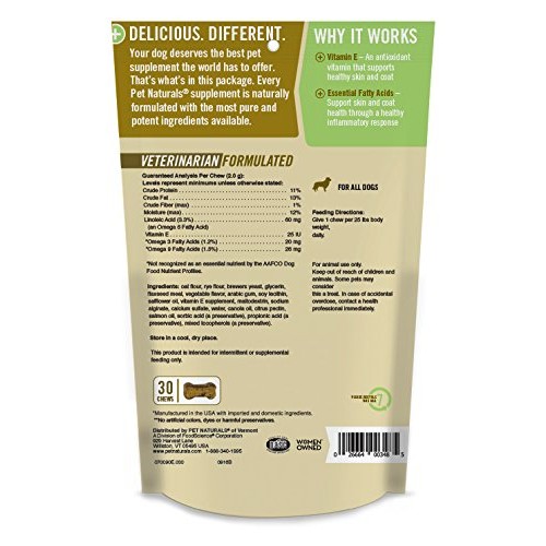 Pet Naturals - Skin + Coat for Dogs, Dry, Itchy & Irritated Skin ...