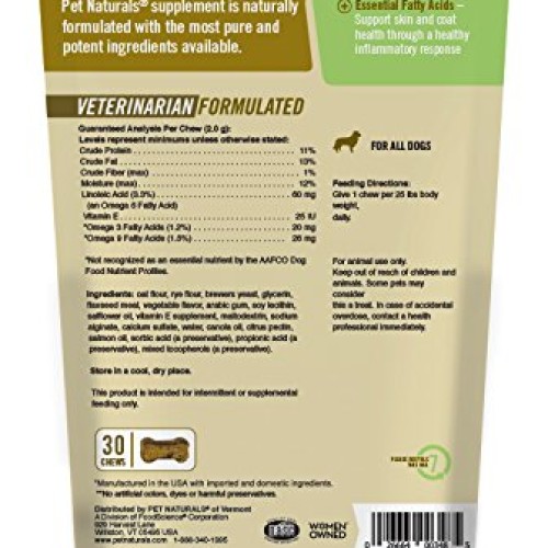 Pet Naturals - Skin + Coat for Dogs, Dry, Itchy & Irritated Skin ...