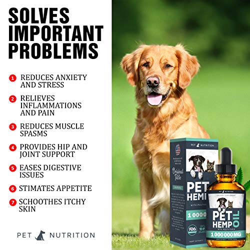 Hеmp Oil Dogs Cats - Helps Pets with Anxiety, Pain, Stress, Sleep...