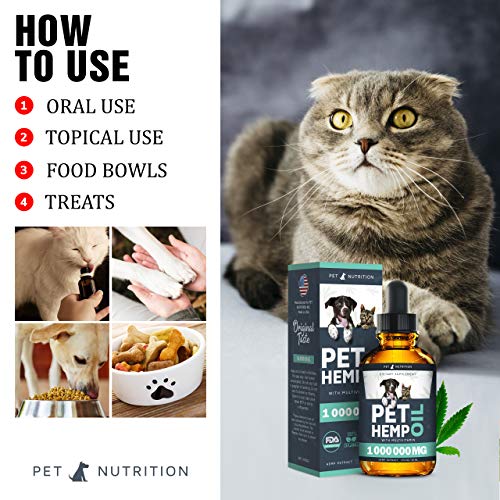Hеmp Oil Dogs Cats - Helps Pets with Anxiety, Pain, Stress, Sleep...