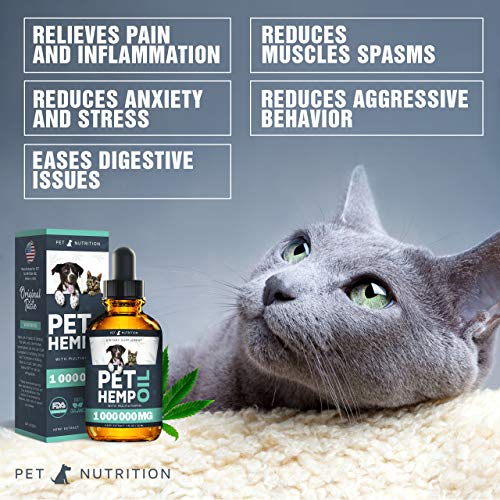 Hеmp Oil Dogs Cats - Helps Pets with Anxiety, Pain, Stress, Sleep...