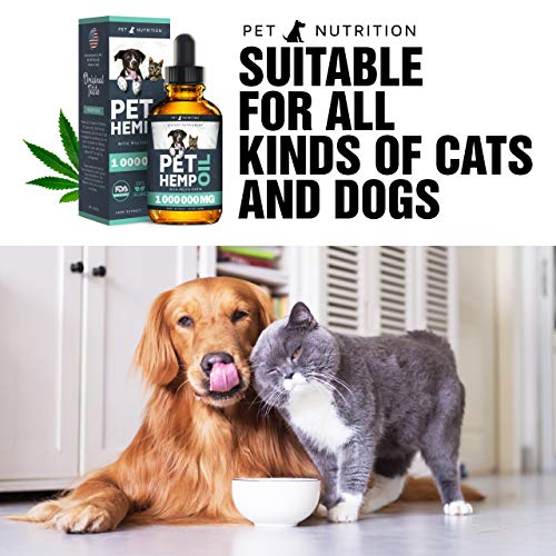 Hеmp Oil Dogs Cats - Helps Pets with Anxiety, Pain, Stress, Sleep...