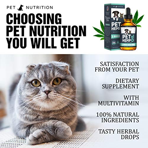 Hеmp Oil Dogs Cats - Helps Pets with Anxiety, Pain, Stress, Sleep...