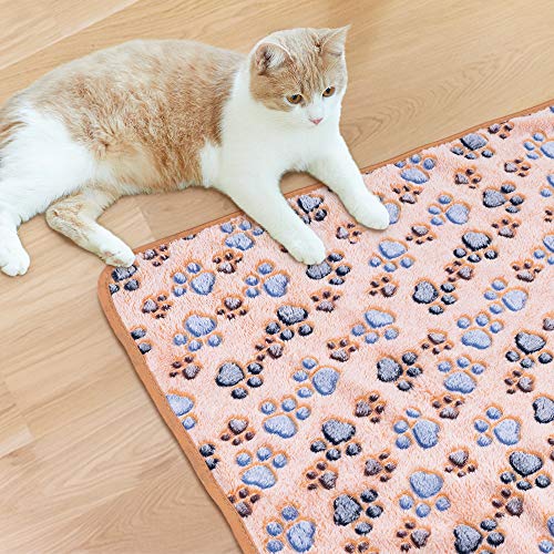 Pet Soft Dog Blankets Medium - Fluffy Cats Dogs Blankets Medium D...