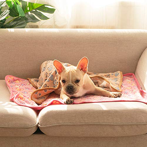 Pet Soft Dog Blankets Medium - Fluffy Cats Dogs Blankets Medium D...