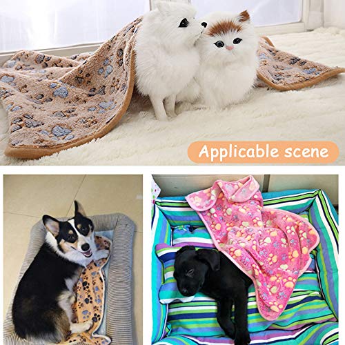 Pet Soft Dog Blankets Medium - Fluffy Cats Dogs Blankets Medium D...