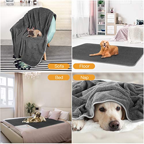 Petacc Waterproof Dog Blankets Reversible Design 50x60, Liquid ...