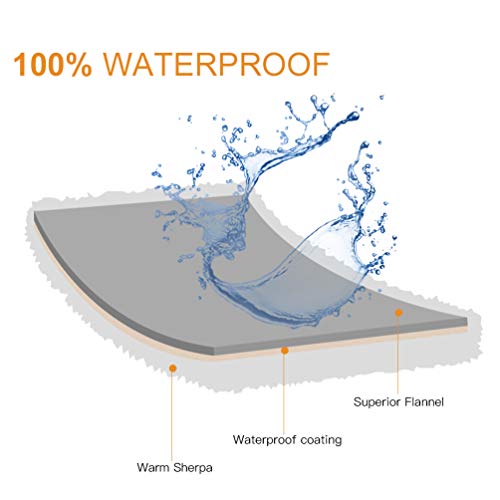 Petacc Waterproof Dog Blankets Reversible Design 50x60, Liquid ...
