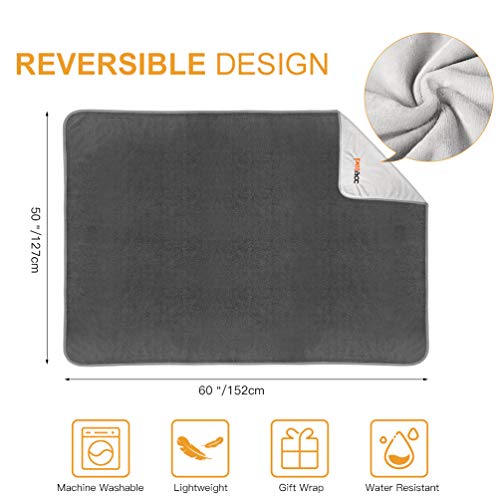 Petacc Waterproof Dog Blankets Reversible Design 50x60, Liquid ...