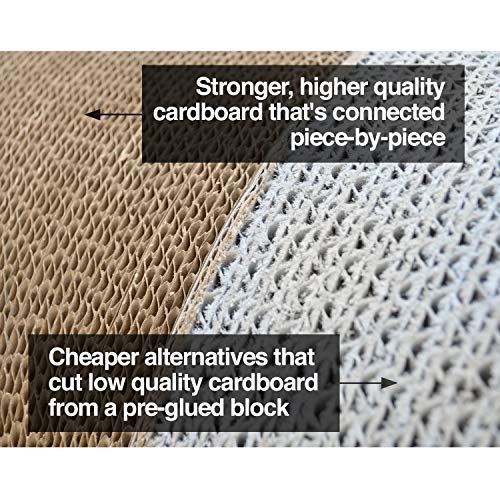 PetFusion 3-Sided Vertical Cat Scratching Post Standard Size, Wa...