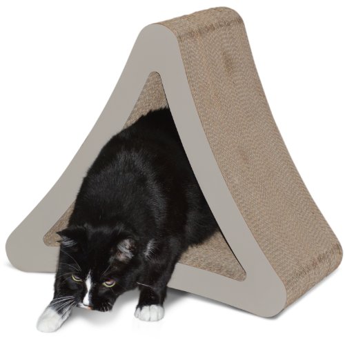 PetFusion 3-Sided Vertical Cat Scratching Post Standard Size, Wa...