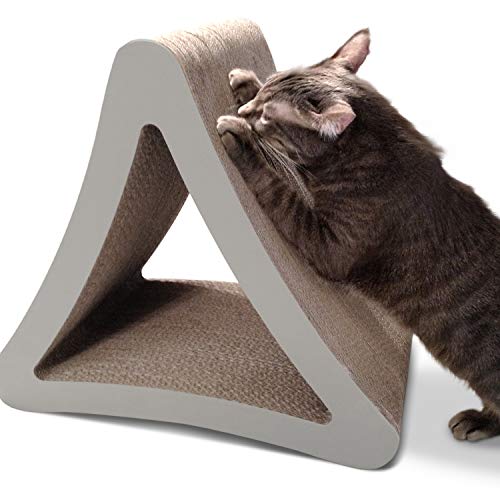 PetFusion 3-Sided Vertical Cat Scratching Post Standard Size, Wa...