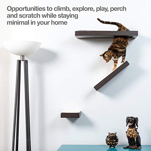 PetFusion Cat Activity Wall Shelves Available as a 3-Piece Set o...
