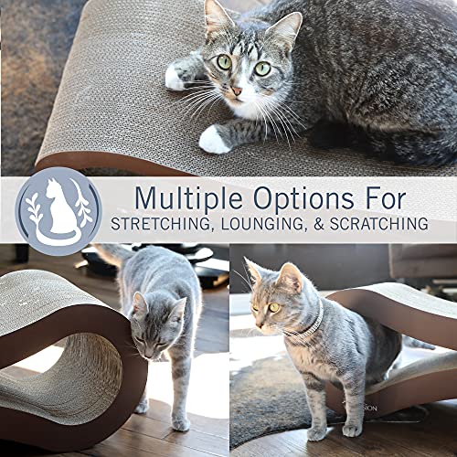 PetFusion Cat Scratcher Lounge - Walnut Brown, 1 Level PF-CL1