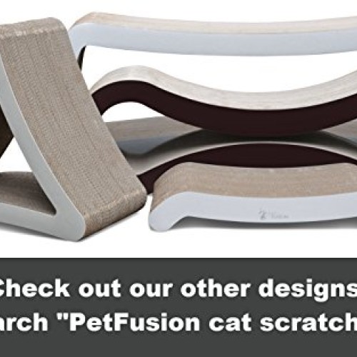 PetFusion Cat Scratcher Lounge - Walnut Brown, 1 Level PF-CL1