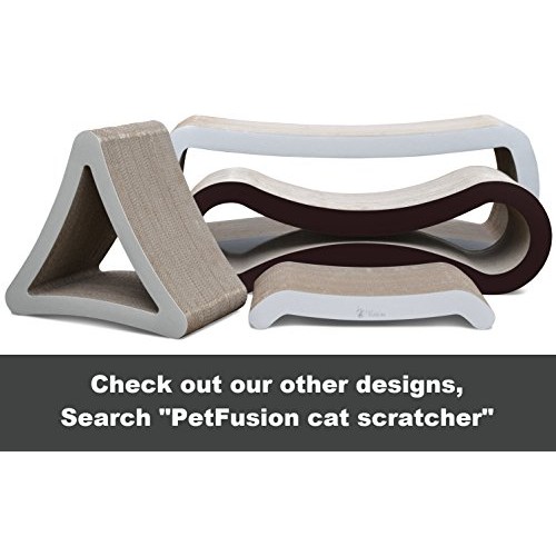 PetFusion Cat Scratcher Lounge - Walnut Brown, 1 Level PF-CL1