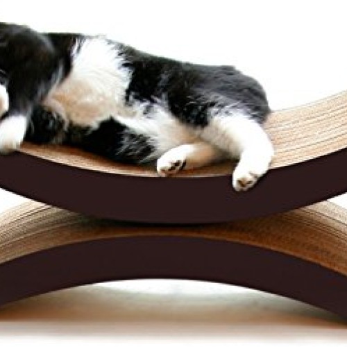 PetFusion Cat Scratcher Lounge - Walnut Brown, 1 Level PF-CL1