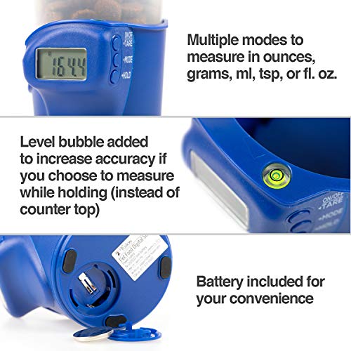 PetFusion Digital Food Scale & Scoop for Dry Dog Food & Cat Food ...