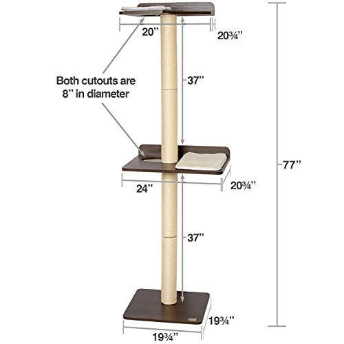 PetFusion Ultimate Cat Climbing Tower & Activity Tree. 24 x 20.8...