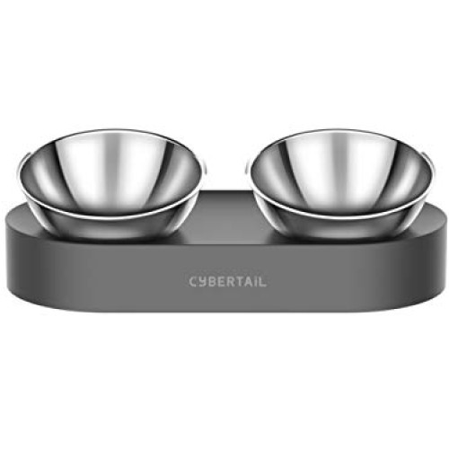 PETKIT CYBERTAIL Elevated Dog Cat Bowls Stainless Steel Bowls, 15...