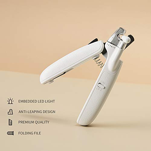 PETKIT Dogs Cat Nail Clippers with Light and File, Bloodline Safe...
