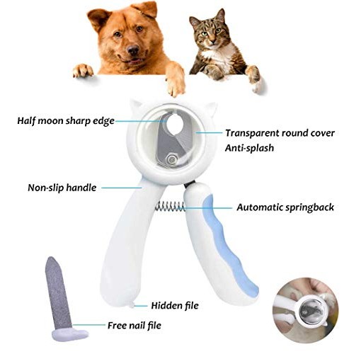 Petlex Cat Shower Net Bag Anti-Splash Nail Clippers Grooming Glov...