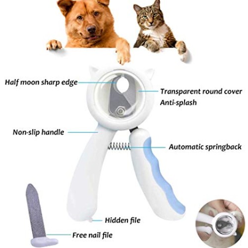 Petlex Cat Shower Net Bag Anti-Splash Nail Clippers Grooming Glov...