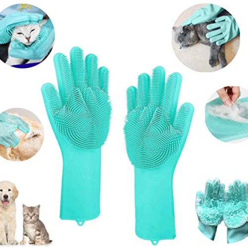 Petlex Cat Shower Net Bag Anti-Splash Nail Clippers Grooming Glov...