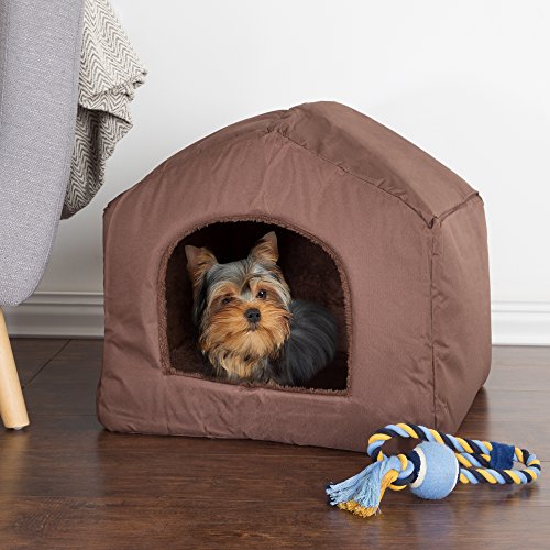 PETMAKER Indoor Dog House – Covered Dog Bed with House Shape and ...