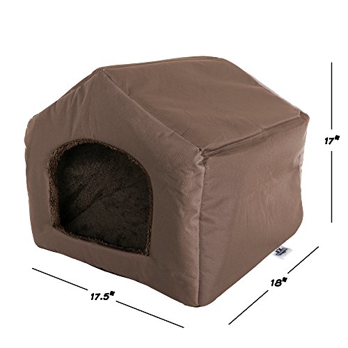 PETMAKER Indoor Dog House – Covered Dog Bed with House Shape and ...